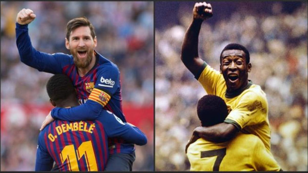 Pelé felicita a Messi por igualar su récord