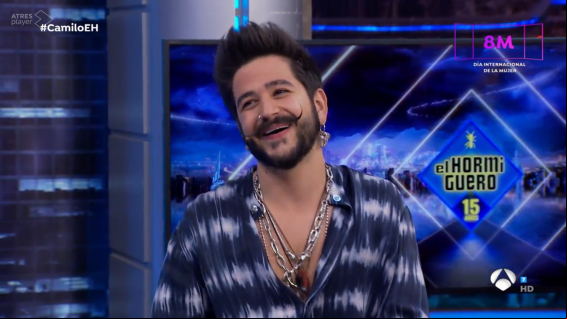Camilo vuelve a El Hormiguero y casi no llega