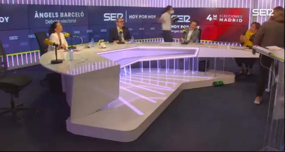Pablo Iglesias abandona el debate de la SER tras la negativa de Monasterio a condenar las amenazas Pablo Iglesias abandona el debate de la SER tras la negativa de Monasterio a condenar las amenazas
