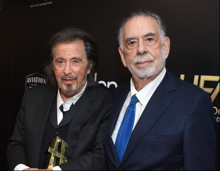 Actor Al Pacino and Francis Ford Coppola in the press room at 2019 Hollywood Film Awards in Beverly Hills, California, U.S., November 3, 2019 -