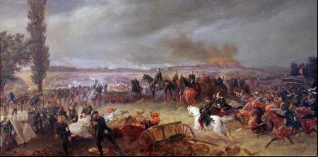La batalla de Sadowa o Königgrätz fue decisiva en la guerra austro-prusiana.