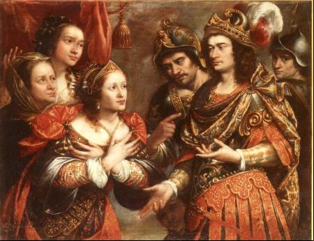 La familia de Darío frente a Alejandro Magno, obra de Justus Sustermans.