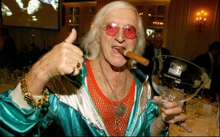 Una imagen típica de Jimmy Savile