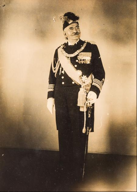 Costanzo Ciano, ministro de Mussolini, en 1933
