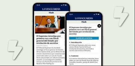 Vista del resumen y de las claves de una noticia en la nueva sección Flash