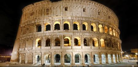 ROME, ITALY - OCTOBER 30: (EDITORS NOTE: Exposure latitude of this image has been digitally increased.) The Colosseum is seen at the square 'Piazza del Colosseo' on October 30, 2017 in Rome, Italy. Rome is one of the most popular tourist destinations in the World. (Photo by Laszlo Szirtesi/Getty Images)