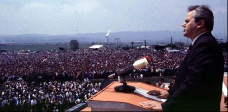 Slobodan Milošević, en su discurso de conmemoración del 600.º aniversario de la batalla de Kosovo