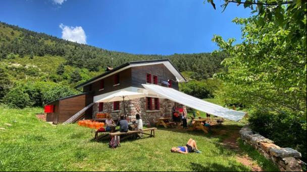 Un hawaiano en el refugio Sant Jordi