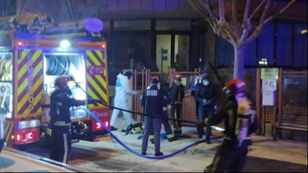 Un muerto y 10 hospitalizados por un incendio en una residencia en Soria