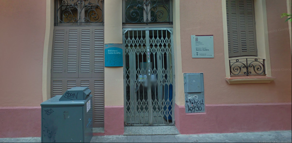 Polémico cierre de la biblioteca de Santa Eulàlia de lHospitalet de Llobregat