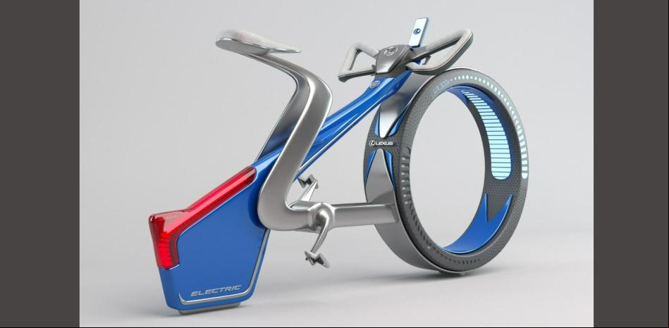 Así es la futurista bici eléctrica con la que Lexus ha sorprendido a todos