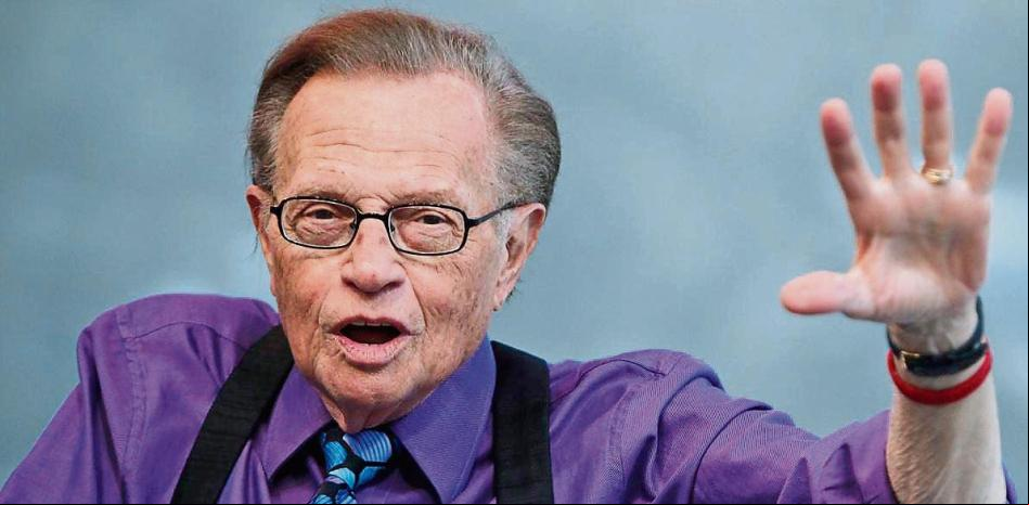 Larry King dejó escrito su testamento a mano legando 2 millones de dólares a sus hijos