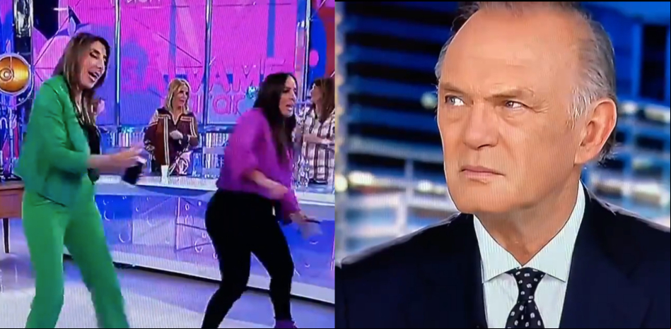 La cara de asombro de Pedro Piqueras por el esperpéntico final de Sálvame