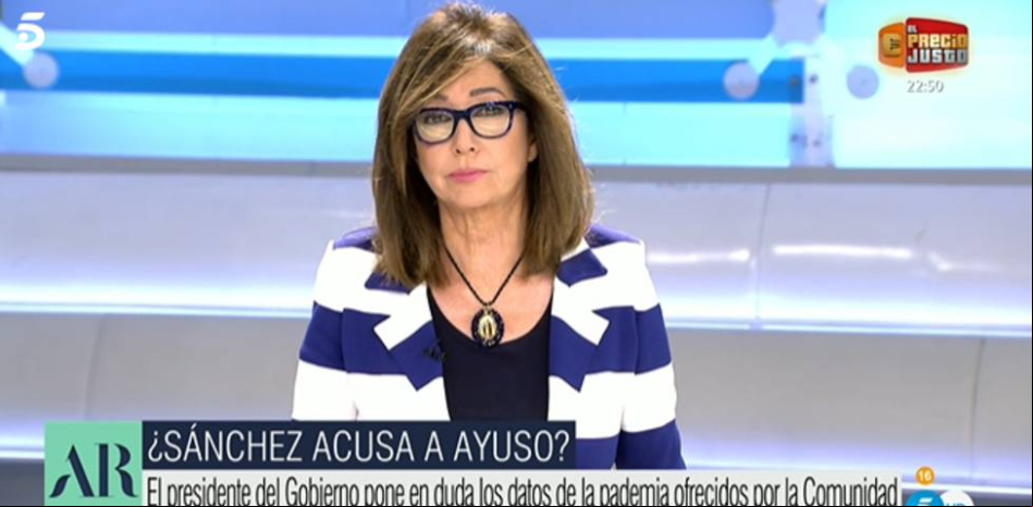 Ana Rosa, sobre el vídeo contra los periodistas de Podemos: Esto no se veía desde el franquismo