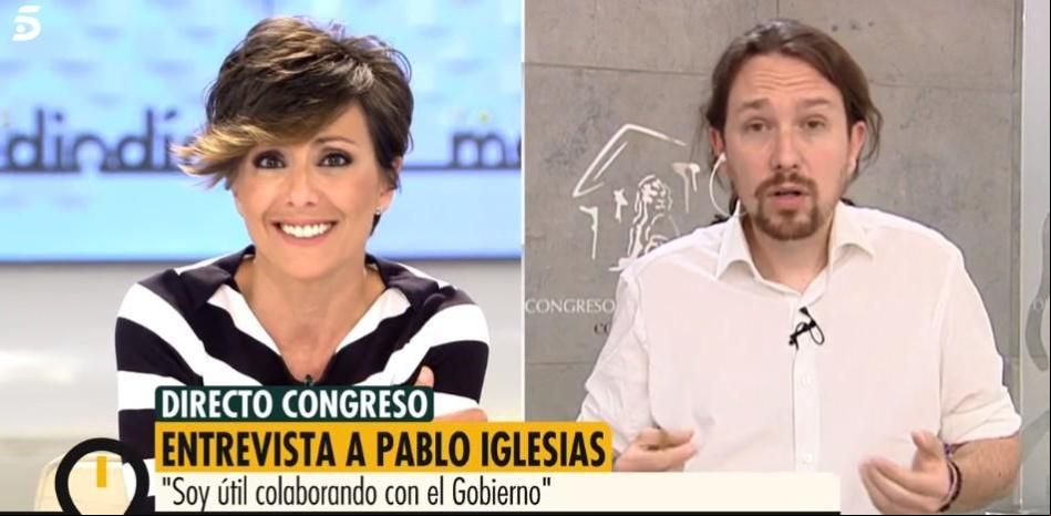 Sonsoles Ónega habla con Iglesias tras su corte de coleta: “Dice que se parece a Brad Pitt”