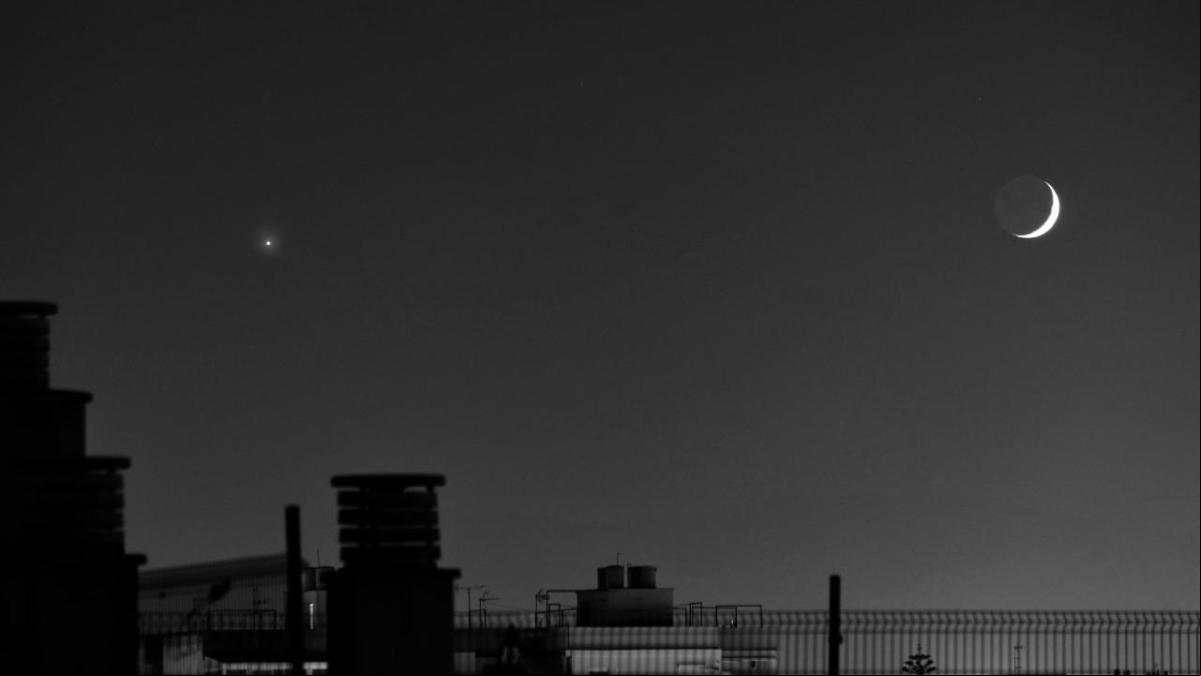 Las mejores fotos de la espectacular conjunción de Venus con la Luna