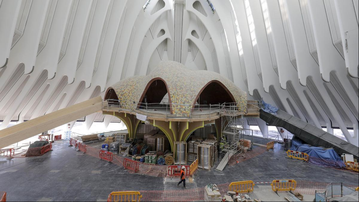 Caixaforum València coge forma en el Ágora para dar continuidad “al sueño de Calatrava”