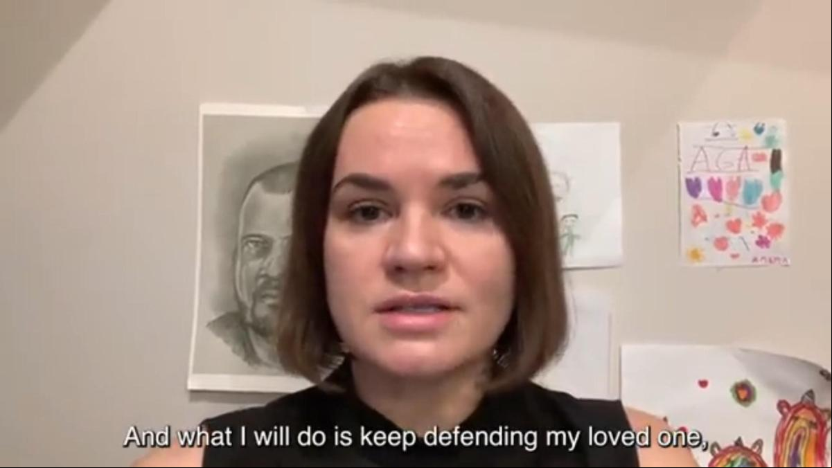 Carta de amor ante la condena del líder de la oposición en Bielorrusia