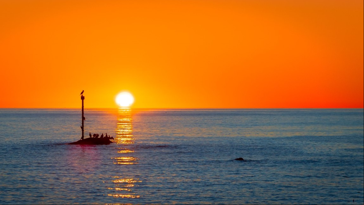 Amanecer primaveral en el invierno de Fuengirola