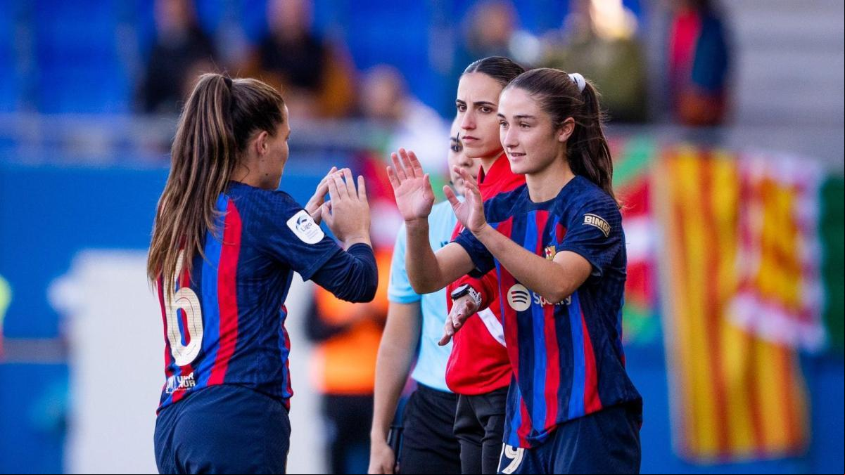 Nueva exhibición de goles del Barça en el regreso de Bruna Vilamala Nueva exhibición de goles del Barça en el regreso de Bruna Vilamala