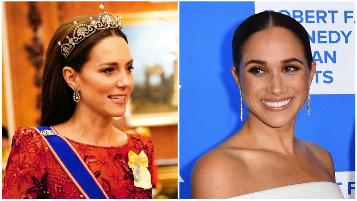 Duelo de estilos entre Meghan Markle y Kate Middleton horas antes del estreno de la docie