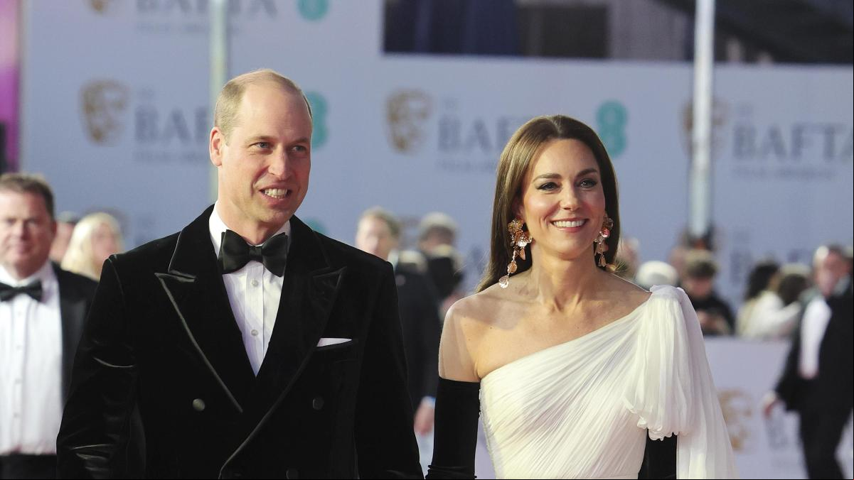 Los príncipes de Gales reaparecen sonrientes en los BAFTA en medio de los rumores de infidelidad