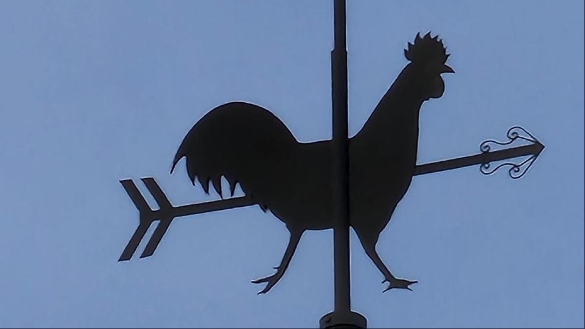 ¿Por qué abundan las veletas con forma de gallo?