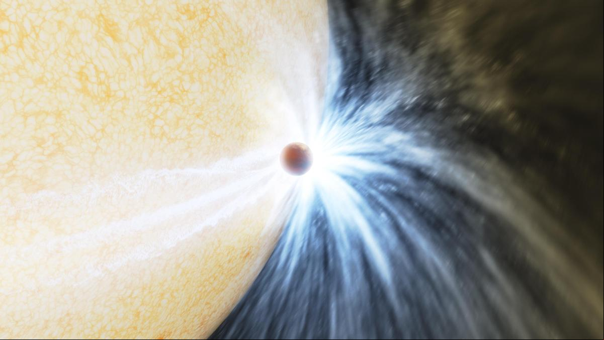 Los astrónomos captan una estrella moribunda engullendo un planeta de su sistema