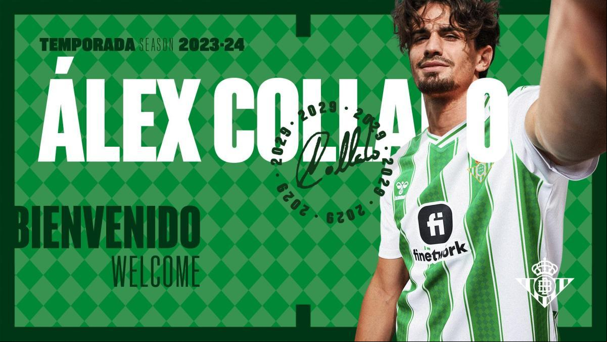 Álex Collado se marcha al Betis Álex Collado se marcha al Betis