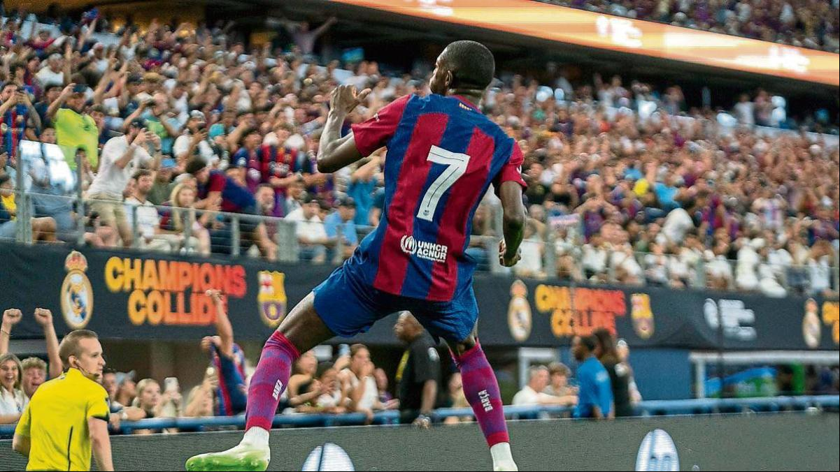 Tensa espera en el Barcelona por Dembélé