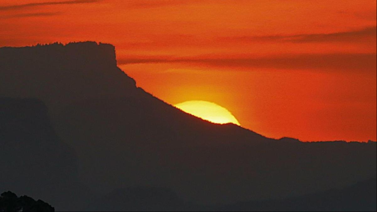 El escondite del sol en Tavertet
