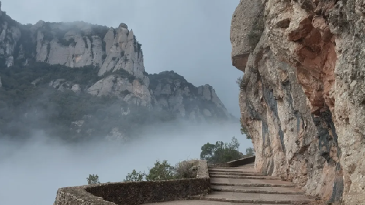 Camino al cielo en Montserrat