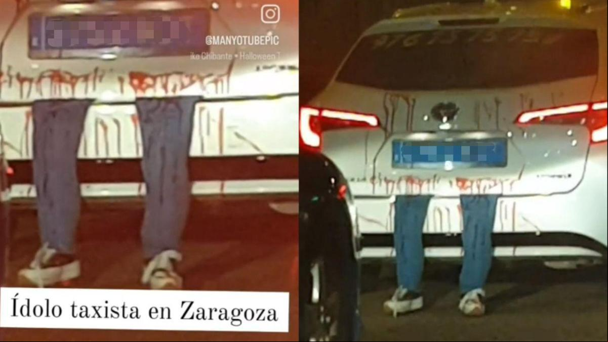 La broma del taxista que puso a temblar Zaragoza en Halloween: No pagó la carrera