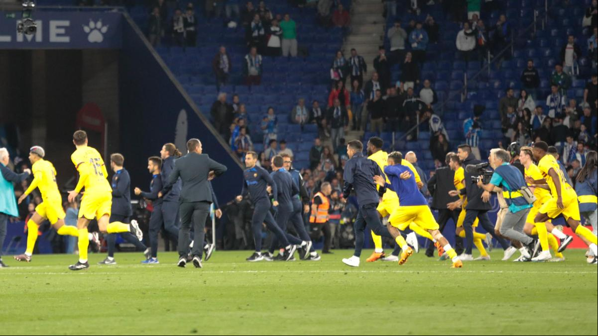 Detenidos otros siete aficionados del Espanyol por impedir la celebración del Barça en Cornellà