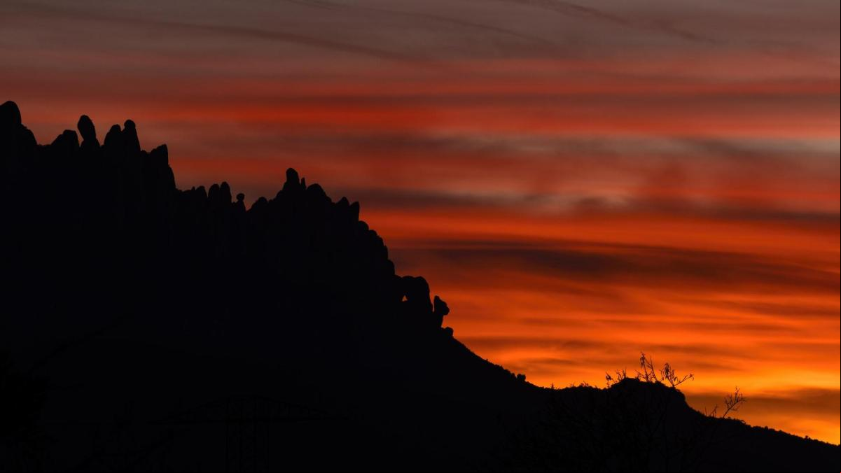 Cielo montserratino en Sant Vicenç de Castellet
