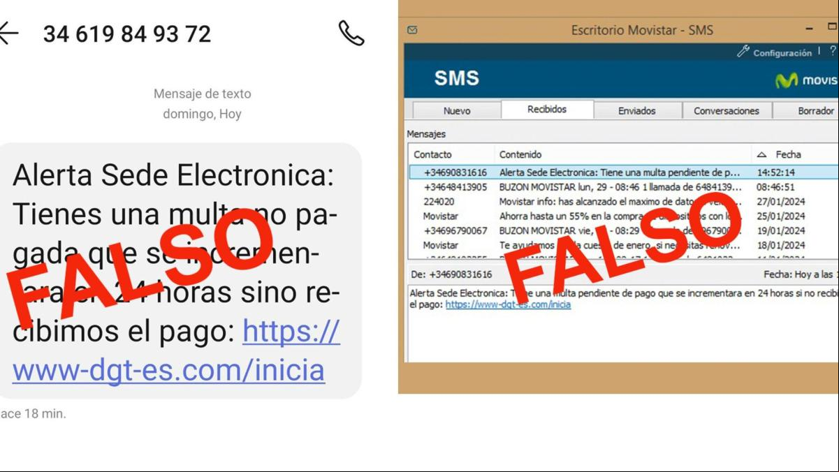 El Instituto Nacional de Ciberseguridad alerta sobre los SMS fraudulentos de la DGT y qué debes hacer para proteger tu cuenta