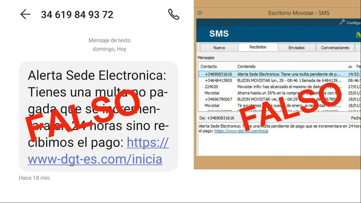 ¿Te han multado? La DGT alerta de esta estafa por SMS