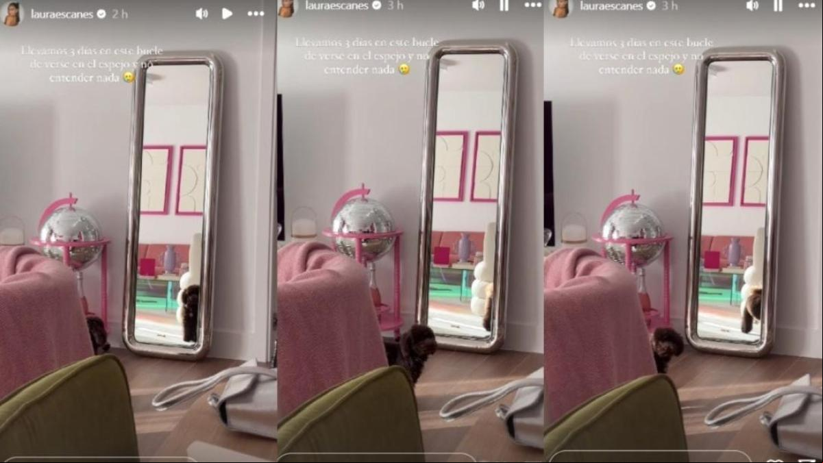 El divertido vídeo de Laura Escanes con su perro que ha enamorado a sus fans: Llevamos 3 días en este bucle