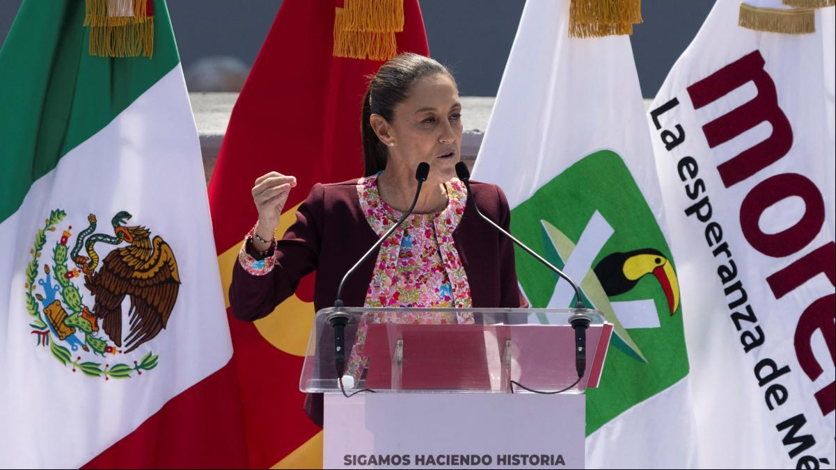 La izquierdista Sheinbaum, favorita en la carrera a la presidencia de México