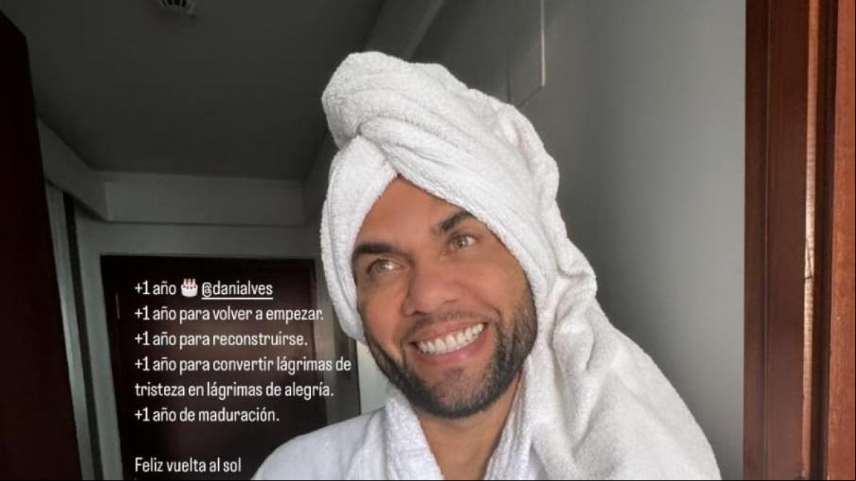 Joana Sanz felicita el cumpleaños a Dani Alves: “Un año para convertir lágrimas de tristeza en lágrimas de alegría”