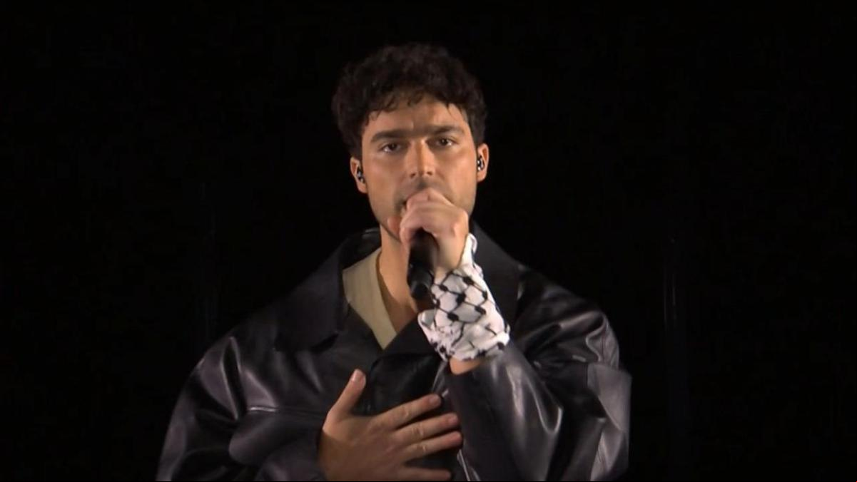 El sueco Eric Saade reivindica a Palestina en su actuación en Eurovisión