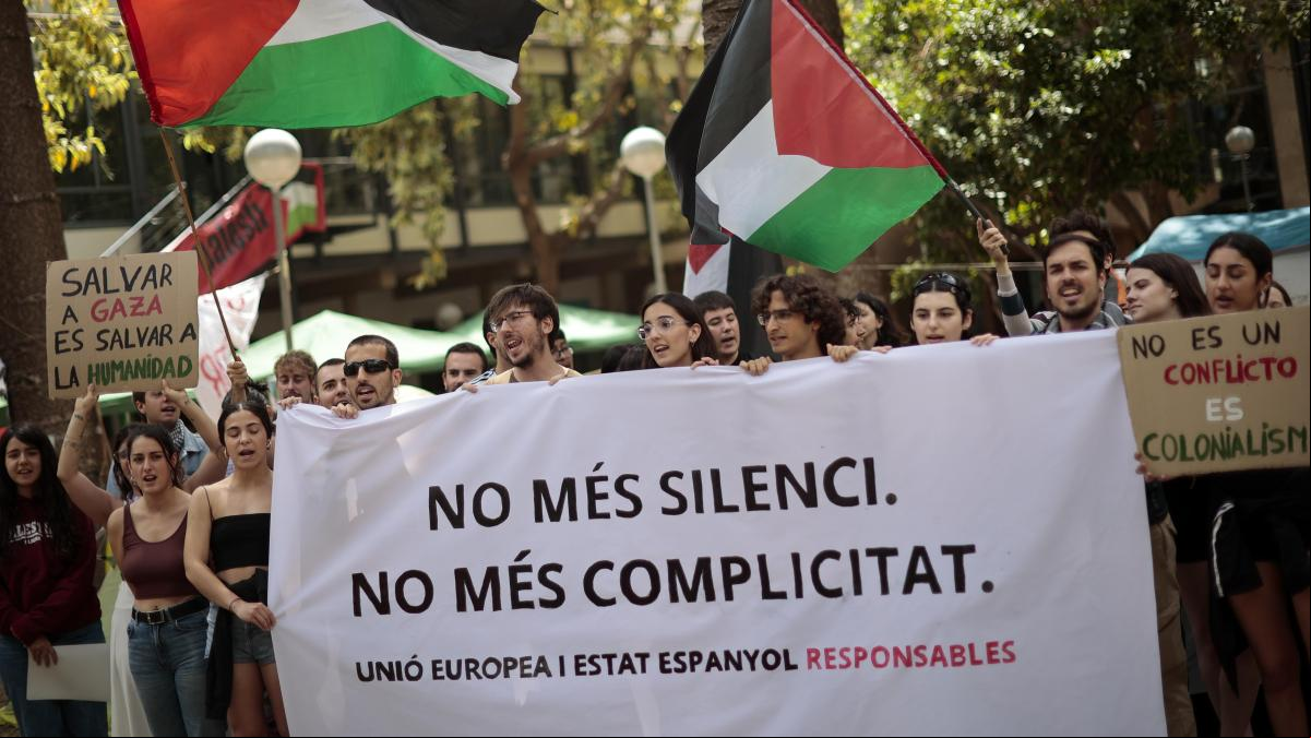 Las protestas universitarias contra el conflicto en Oriente Medio crecen en toda España