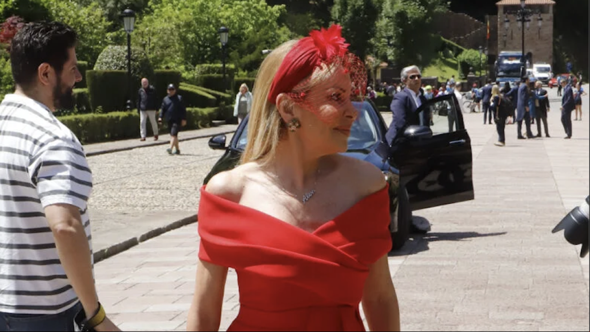 Ana Obregón deslumbra en la boda de sus sobrinos en Asturias