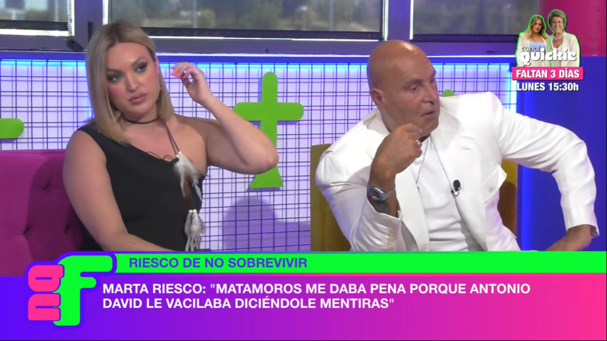 Tenso cara a cara entre Marta Riesco y Kiko Matamoros: “Eres un compañero penoso”