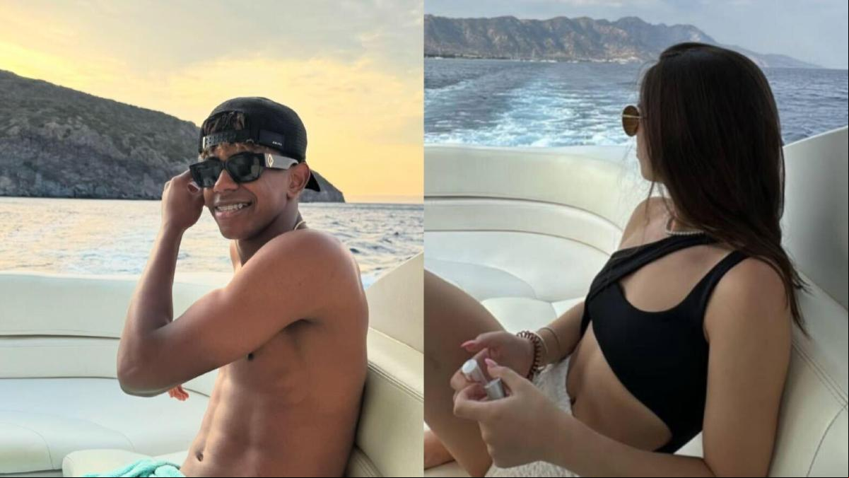 Las fotos personales de Lamine Yamal y su novia Álex Padilla en Grecia en su verano más romántico