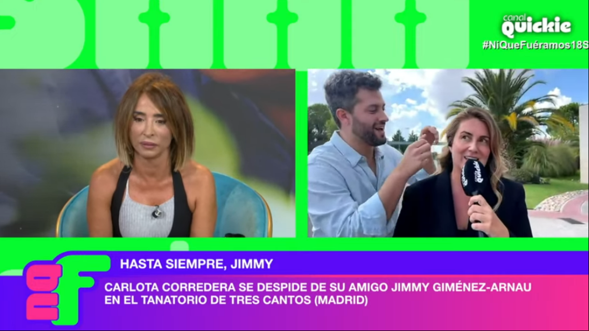 Carlota Corredera reaparece momentáneamente en televisión: “Estoy desentrenada, compañeros”