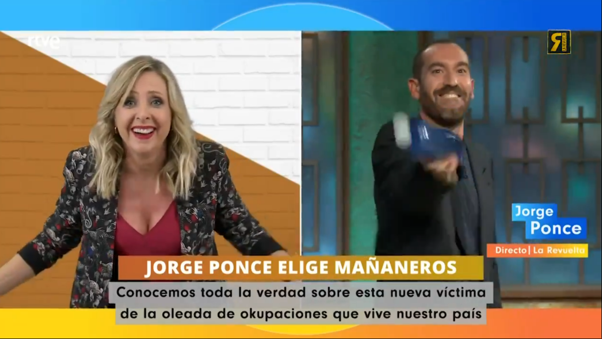 Jorge Ponce y Patricia Suárez destripan en ‘La Revuelta’ a Manu Tenorio con la polémica de los ‘inquiokupas’: “A ver si el okupa eres tú”