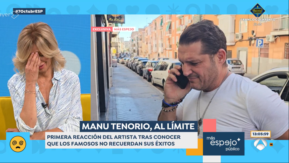 Susanna Griso sale en defensa de Manu Tenorio tras la incómoda pregunta de un reportero: Tengo el enemigo en casa
