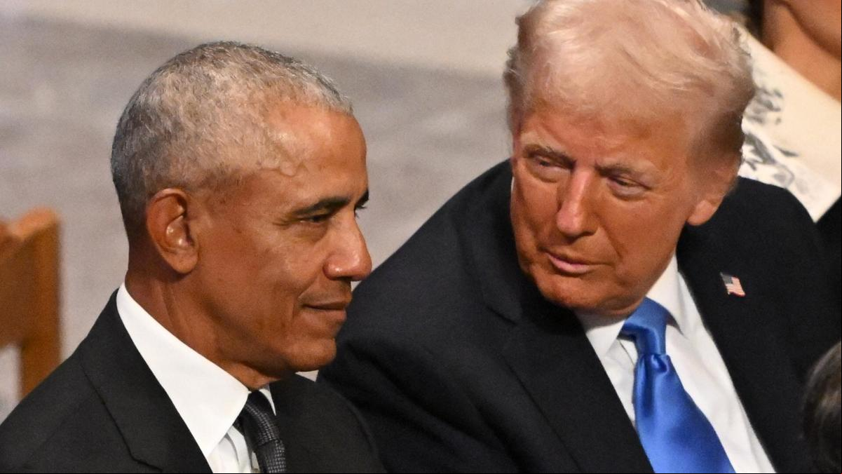 Los chascarrillos de Trump y las risas de Obama en el funeral de Jimmy Carter