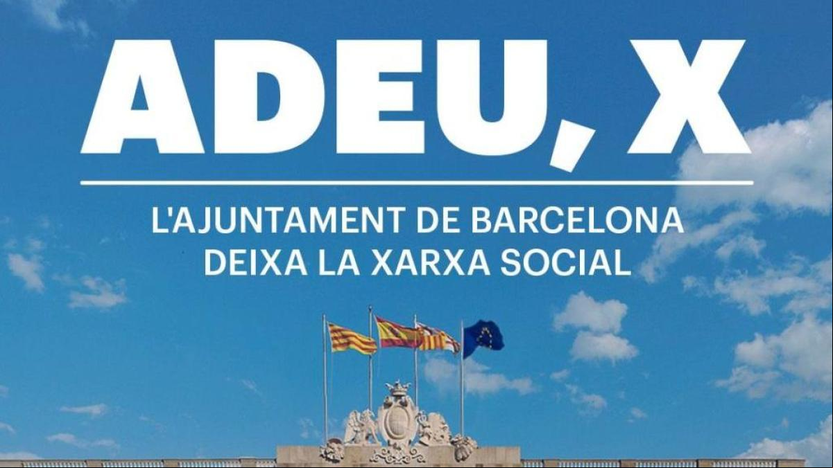 El Ayuntamiento de Barcelona también abandona X